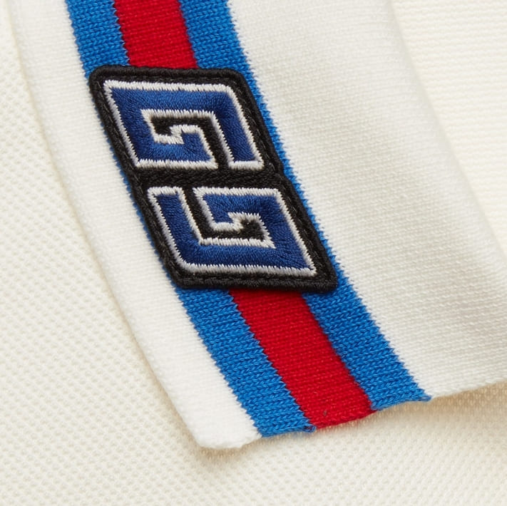 ÁO GUCCI GG POLO SHIRT MÀU TRẮNG UNISEX