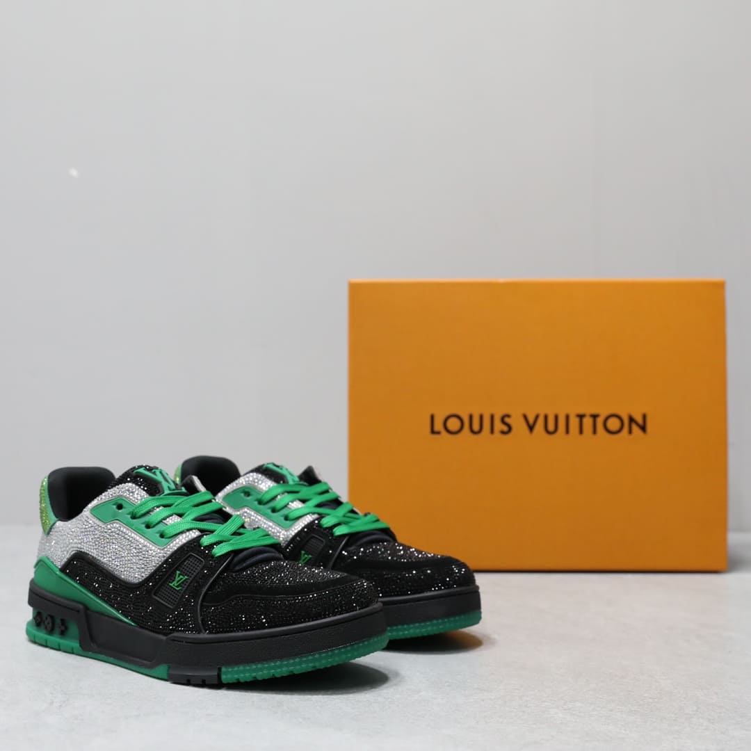 GIÀY LOUIS VUITTON TRAINER HIGH TOP QUALITY SHOES AAA