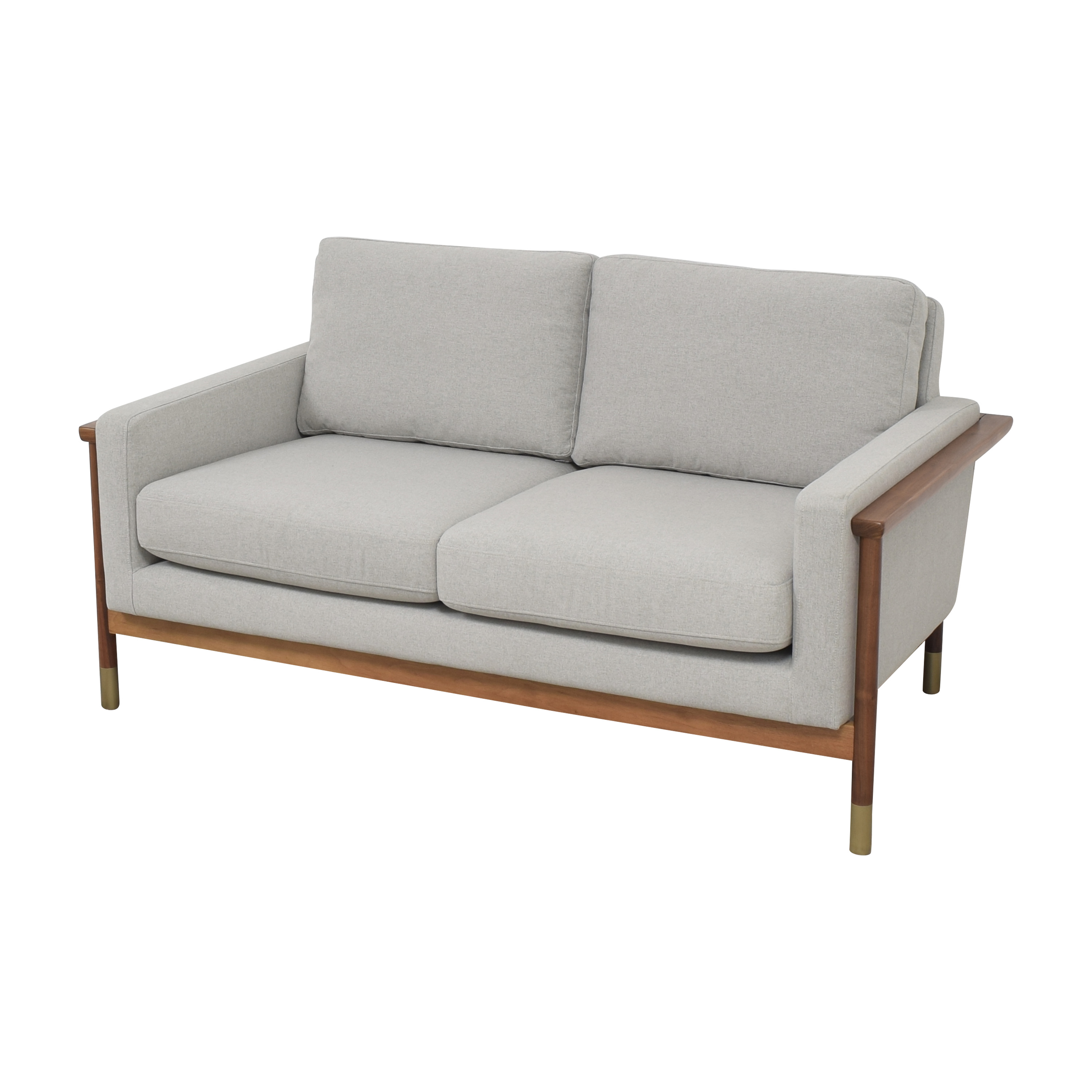 SOFA Interior GREY Single -Cushion LINEN SOFA