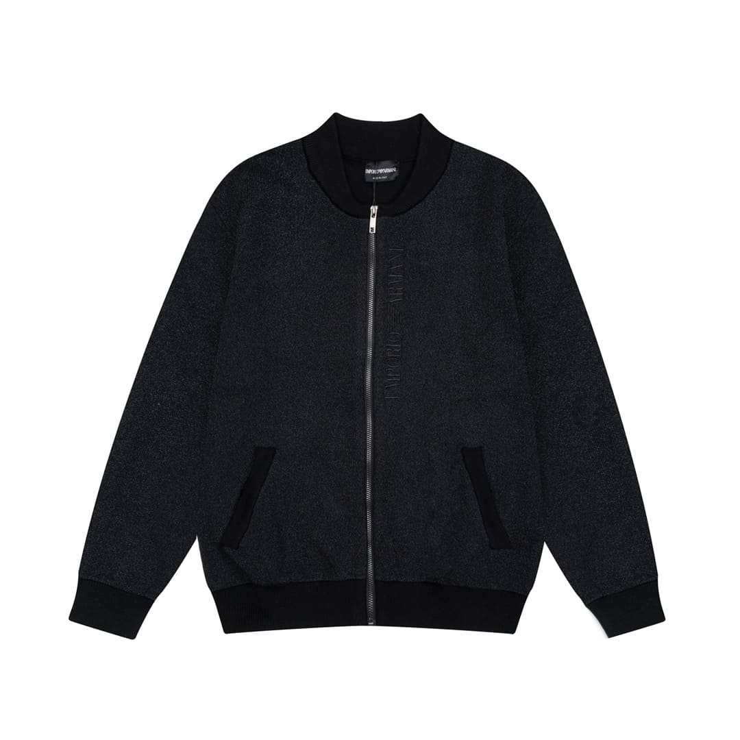 ÁO EMPORIOR ARMANI BLACK JACKET DỆT KIM