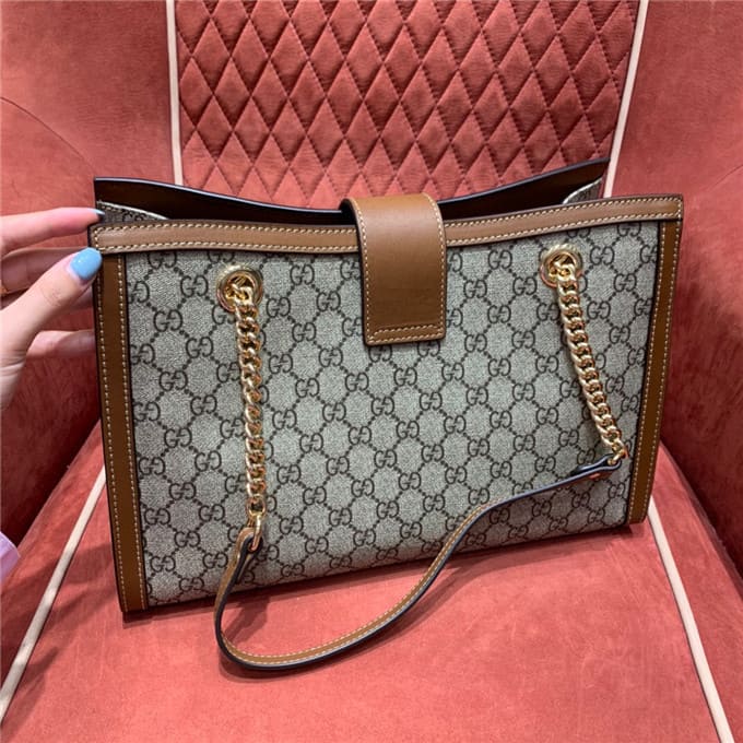 TÚI Gucci Padlock gg medium shoulder bag brown Top Quality