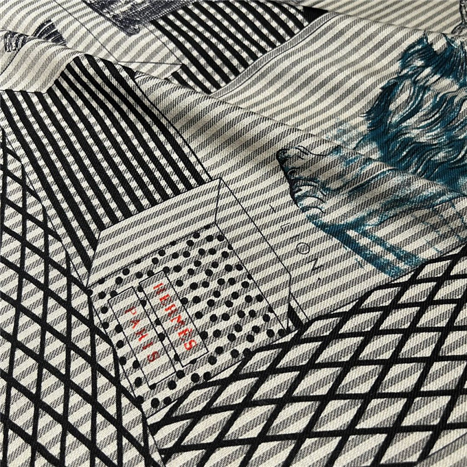 KHĂN Hermes Grand Theatre Nouveau Wool Blend scarf