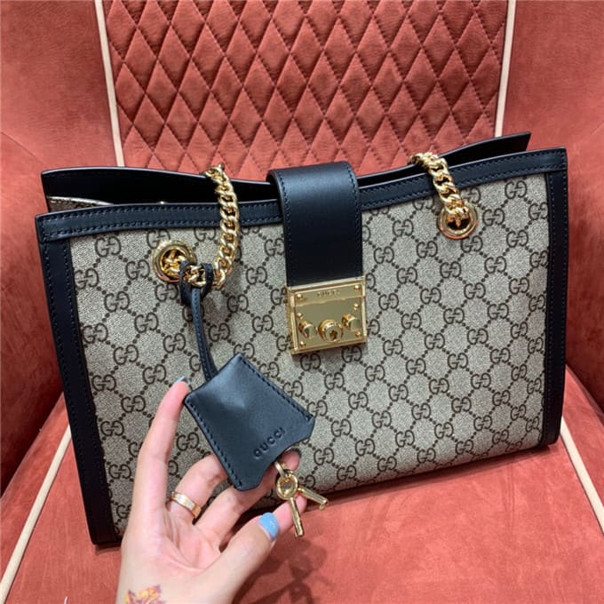 TÚI Gucci Padlock gg medium shoulder bag black Top Quality