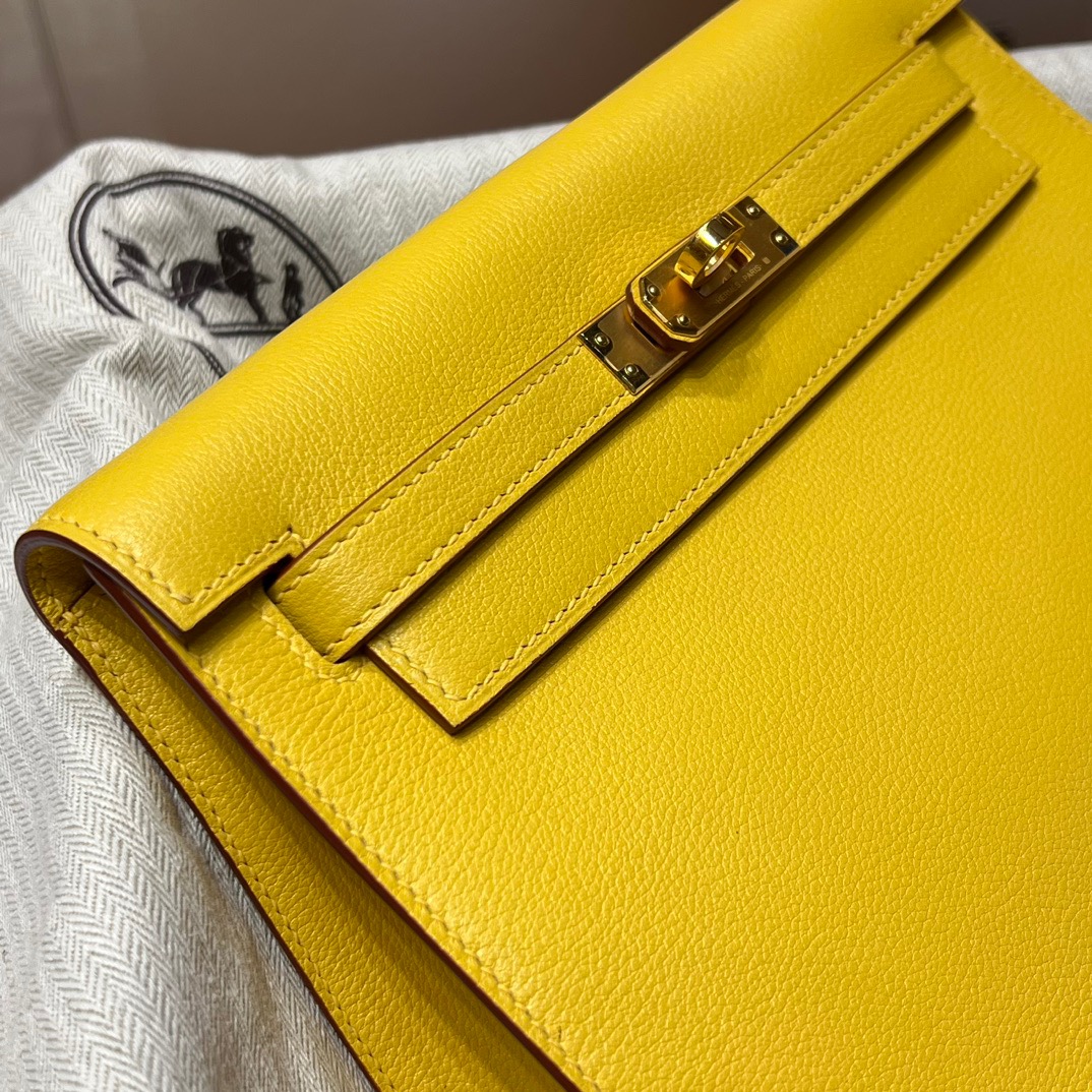 TÚI HERMES Kelly Danse Yellow Handmade khâu tay 22CM(giá liên hệ)