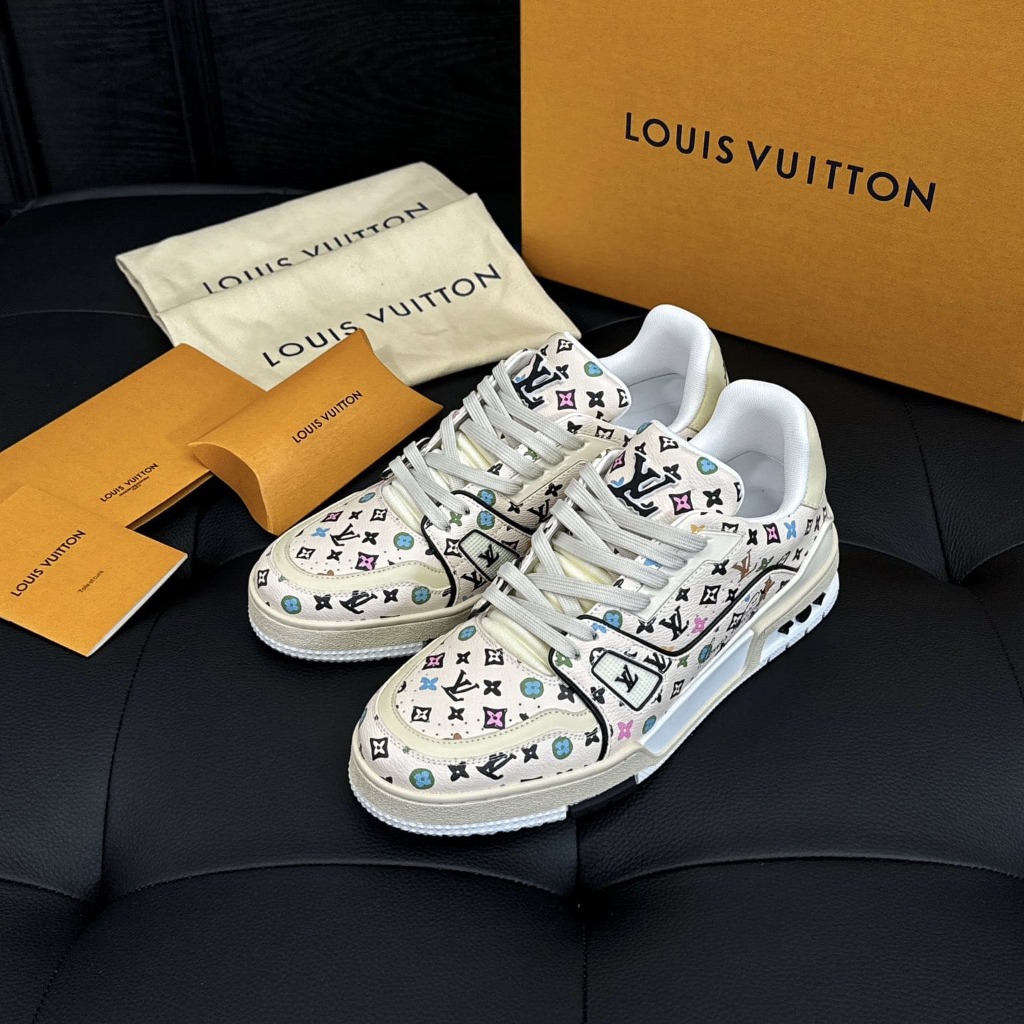 GIÀY LOUIS VUITTON TRAINER HIGH TOP QUALITY SHOES AAA