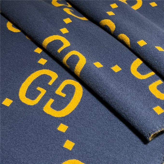 KHĂN Gucci GG Yellow scarf