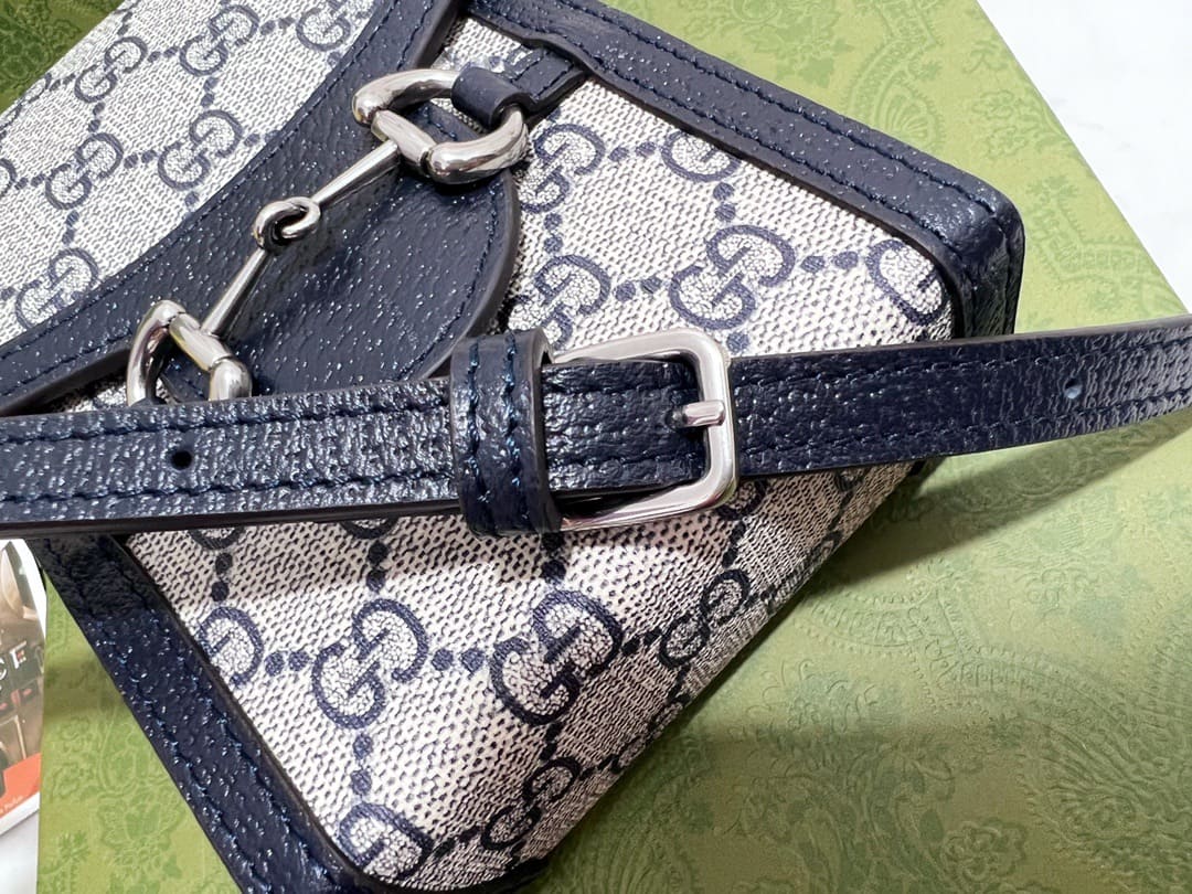 TÚI Gucci Horsebit 1955 mini bag blue Top Quality