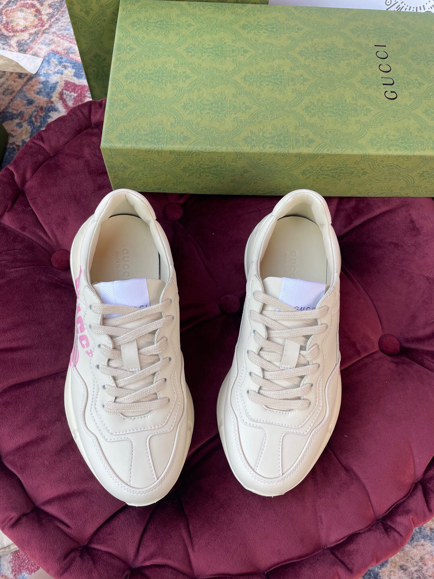 GIÀY GUCCI RHYTON GG ITALIA SNEAKERS SHOES UNISEX