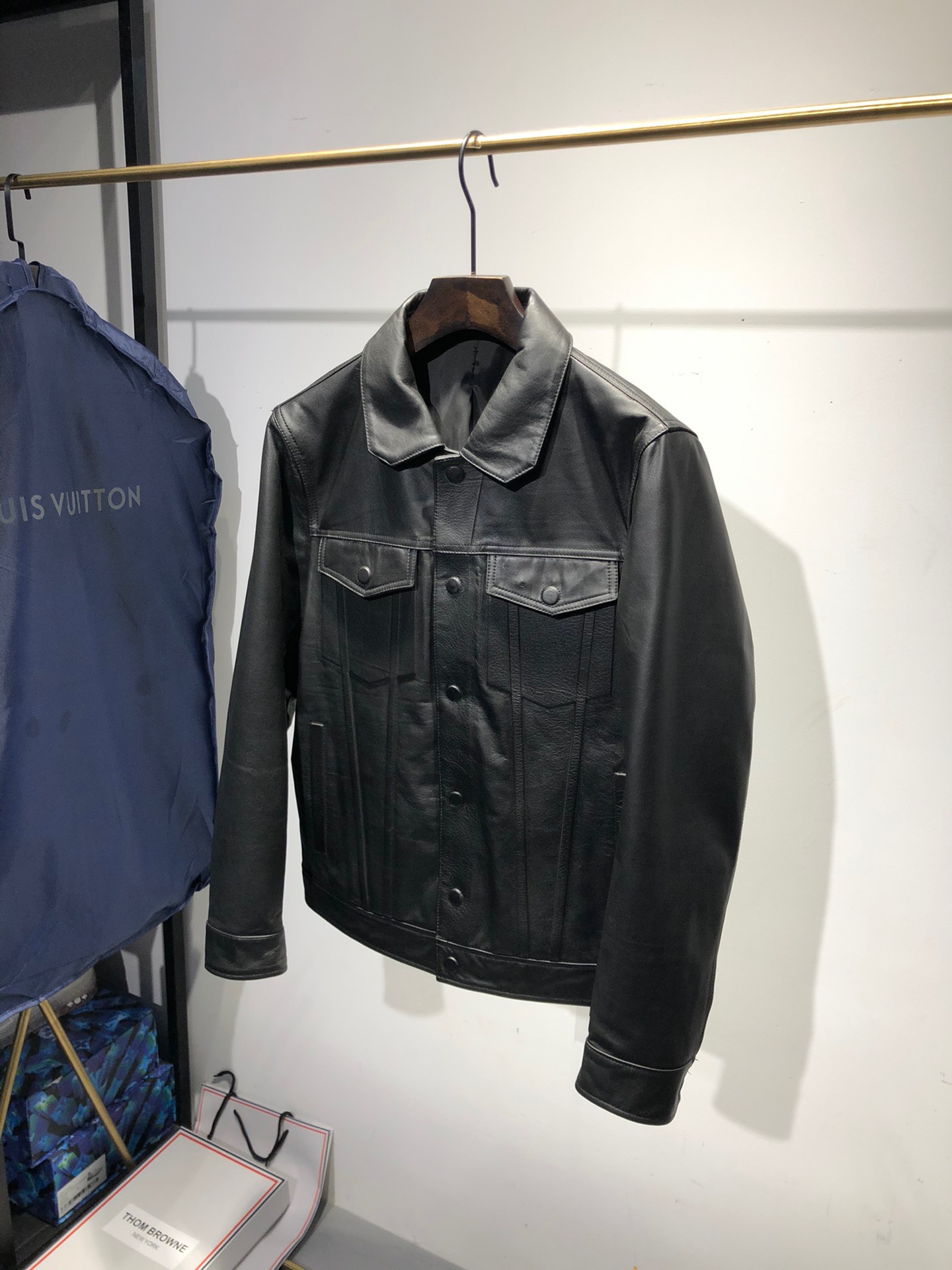 ÁO LOUIS VUITTON LEATHER JACKET