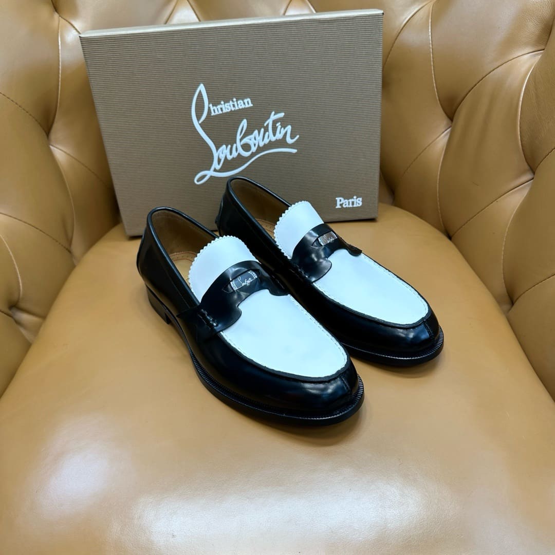 GIÀY CHRISTIAN LOUBOUTIN LOAFER HIGH TOP QUALITY SHOES AAA