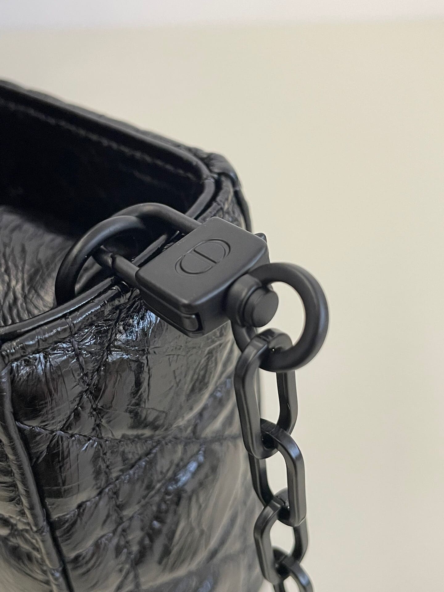 TÚI CHRISTIAN DIOR LADY D-JOY CANNAGE LAMBSKIN BLACK BAG