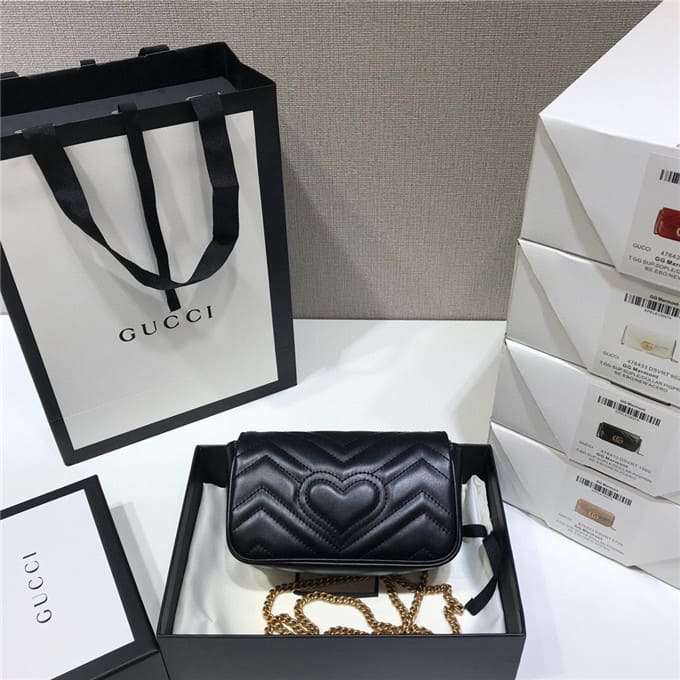 TÚI Gucci GG marmont super mini bag black Top Quality