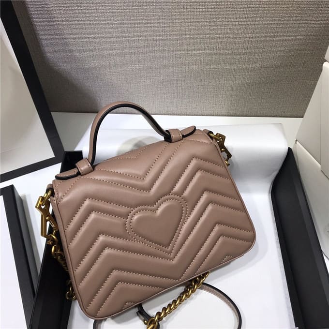 TÚI Gucci GG marmont mini top handle bag pink Top Quality