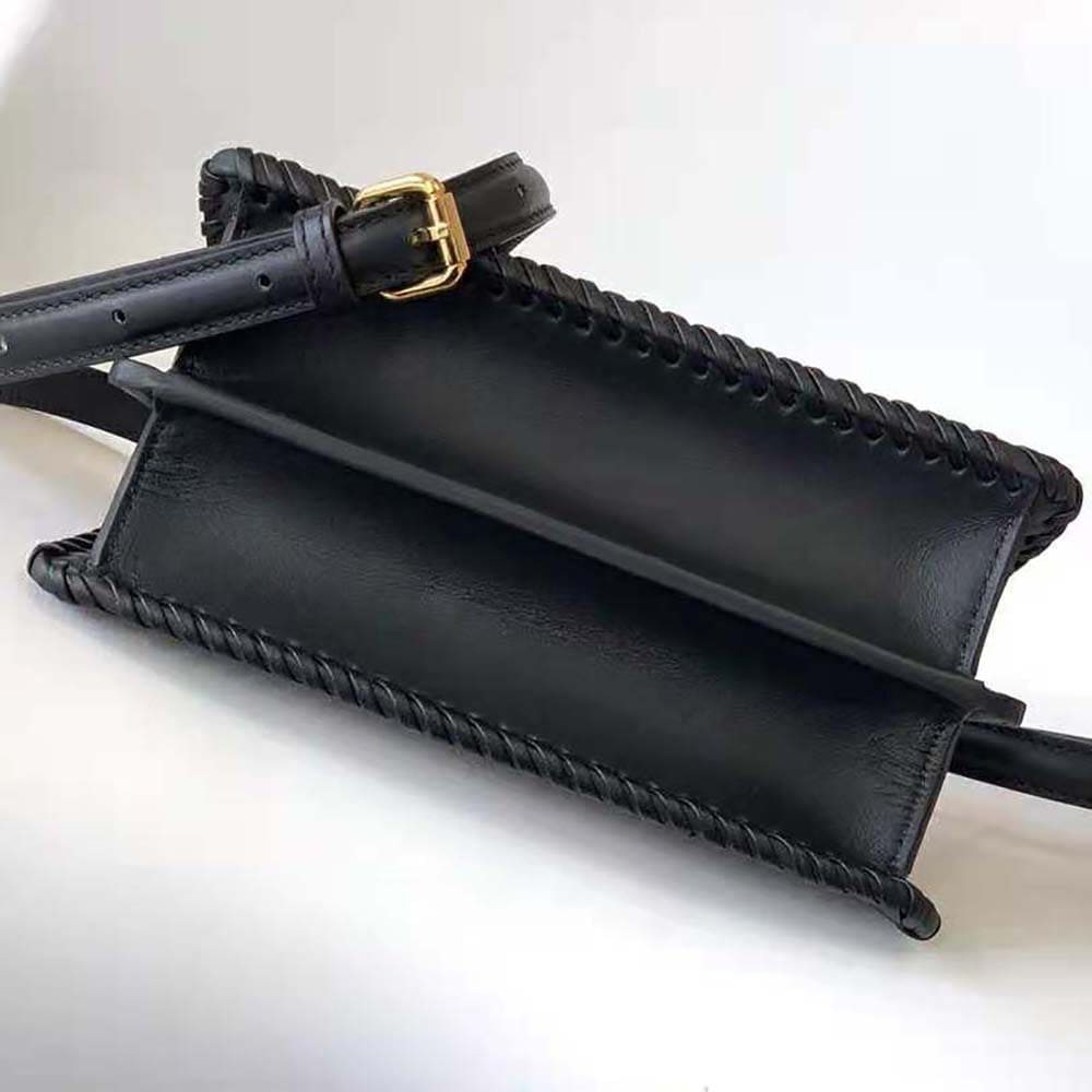 TÚI Fendi Women Peekaboo ISeeU Petite Black Padded Calfskin Leather Bag