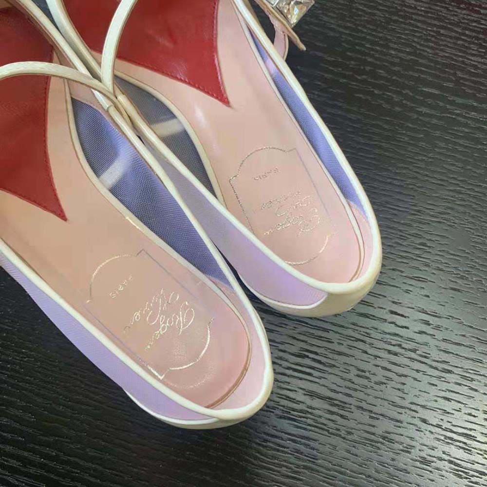 GIÀY Roger Vivier Women Babies Ballerinas in Patent Leather-White