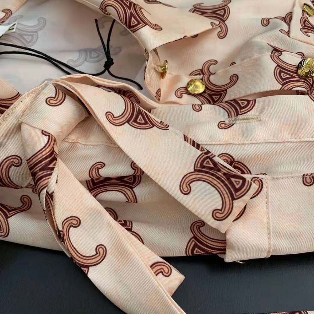 VÁY Celine Women Lavallière Dress in Shiny Matte Silk