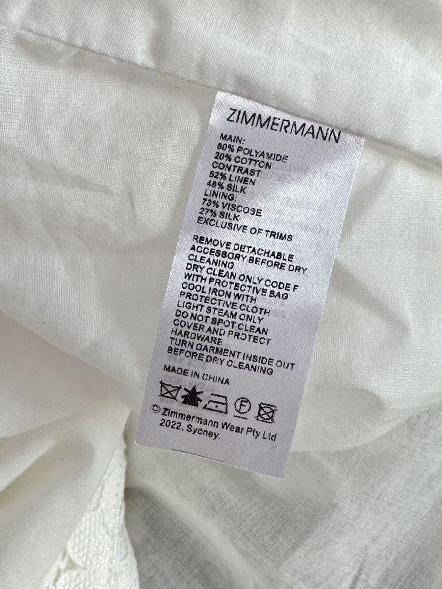 VÁY ZIMMERMANN Vintage Flower Short Sleeve Mid Dress High Classy