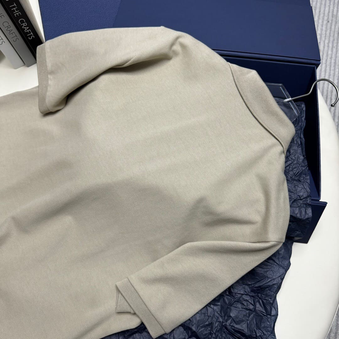 ÁO DIOR POLO SHIRT MÀU KEM UNISEX