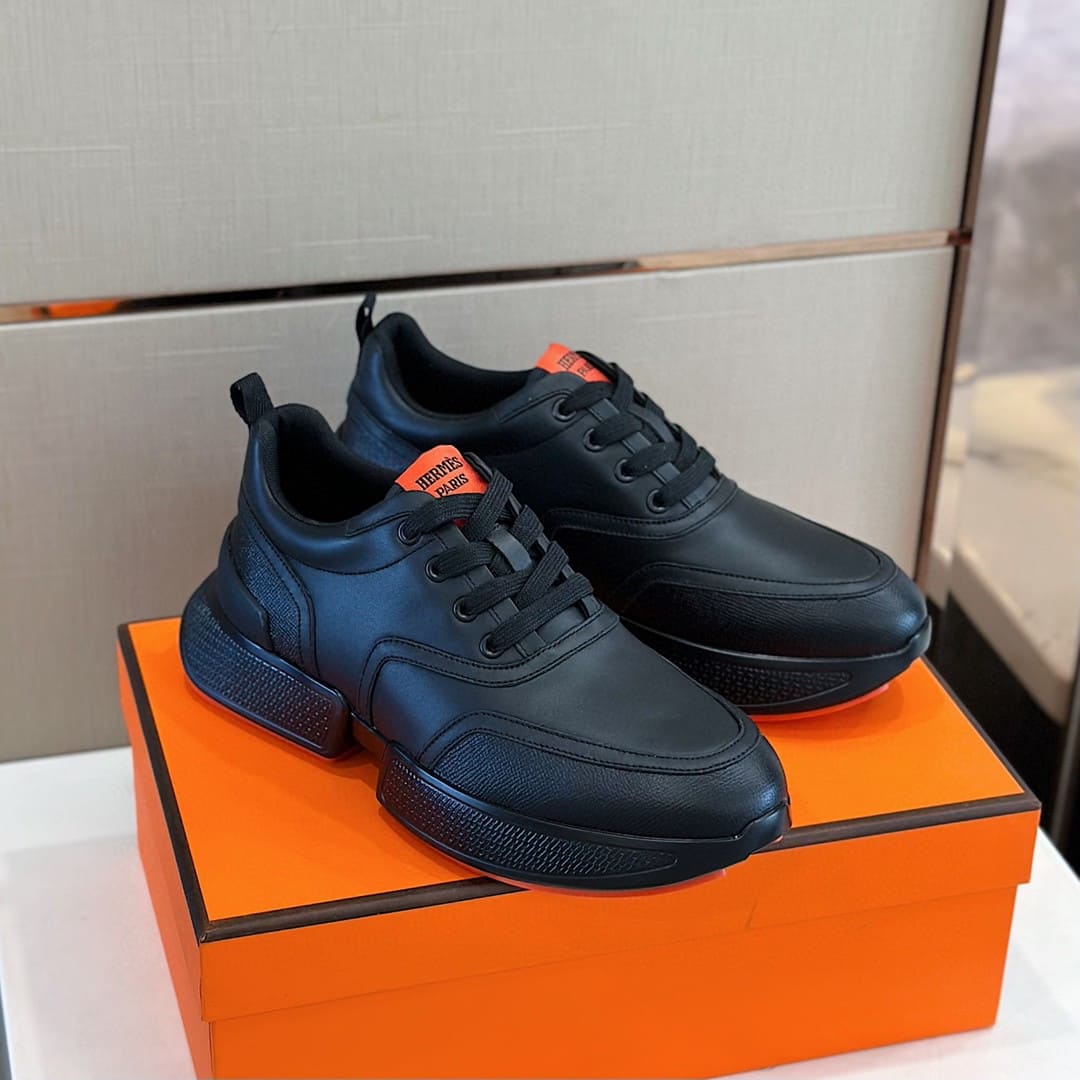 GIÀY HERMES H BOUNCING SNEAKER LOW SPORTS BLACK