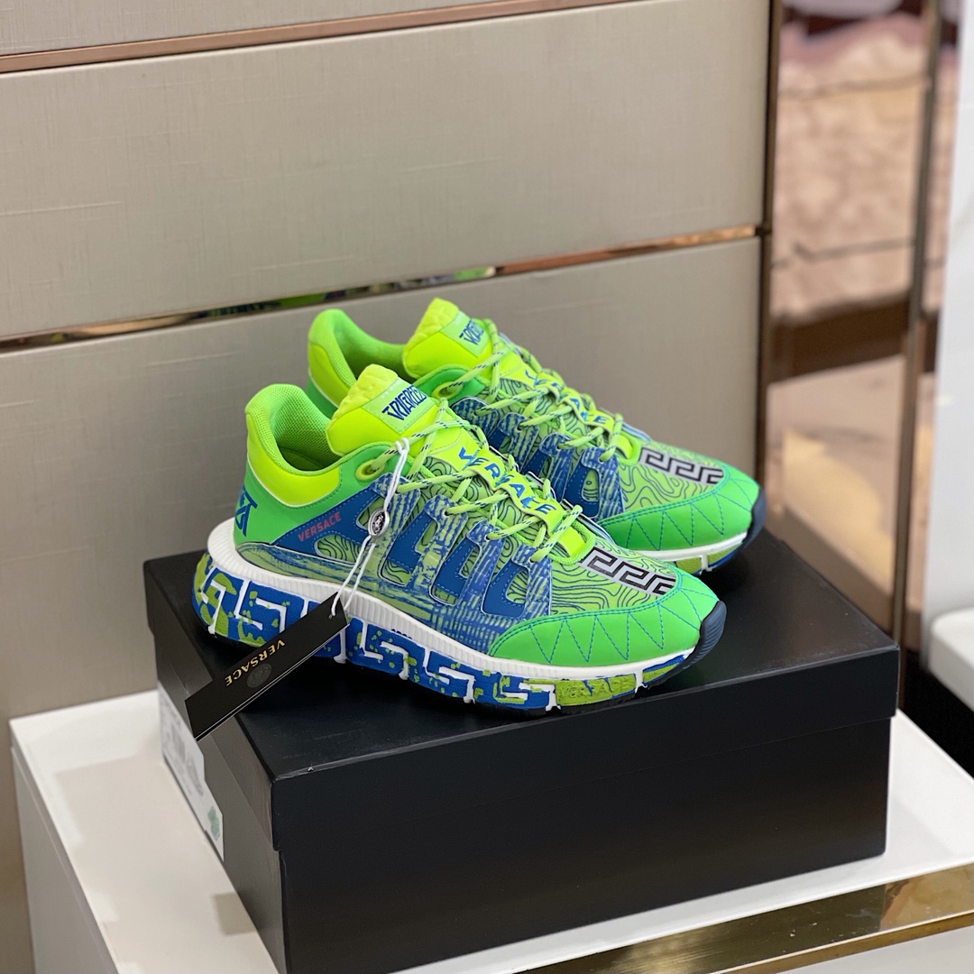 GIÀY VERSACE TRIGRECA LEATHER SNEAKER SHOES AAA