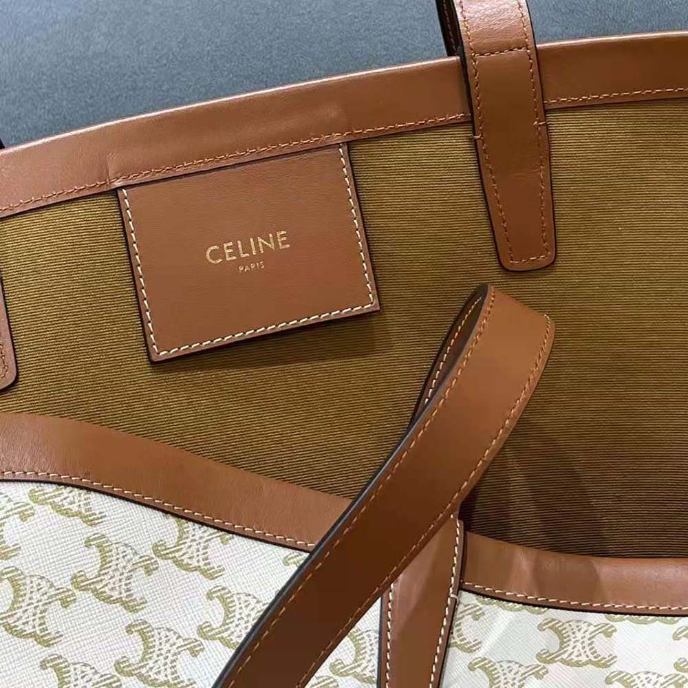 TÚI Celine Women Medium Couffin Bag in Triomphe Canvas Celine Print