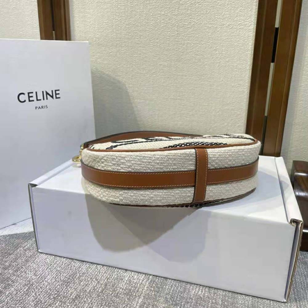 TÚI Celine Women Medium Ava Strap Bag in Textile with Celine All-Over and Calfskin