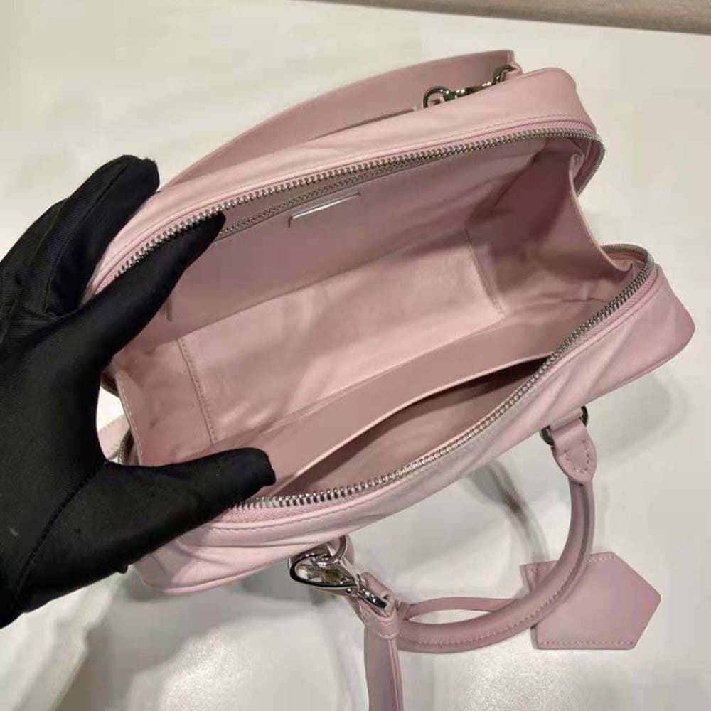 TÚI Prada Women Medium Antique Nappa Leather Top Handle Bag-Pink