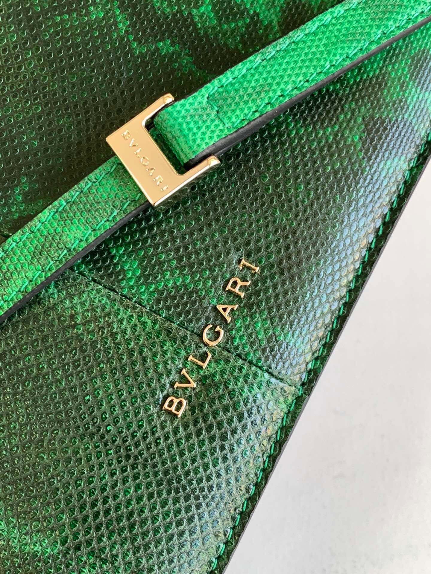 TÚI BVLGARI SERPENTI PYTHON SKIN DA TRĂN
