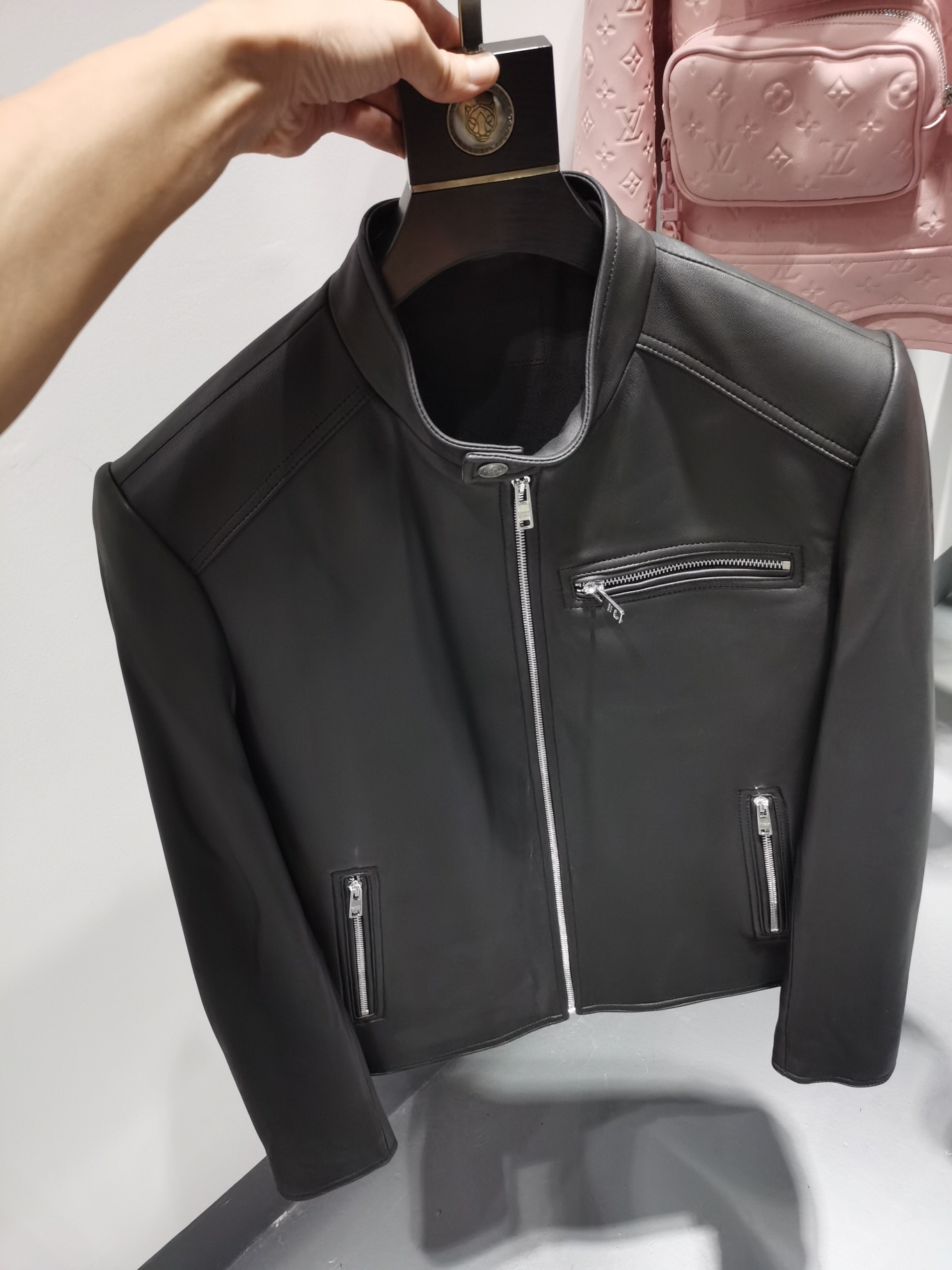 ÁO PRADA MILANO LEATHER JACKET