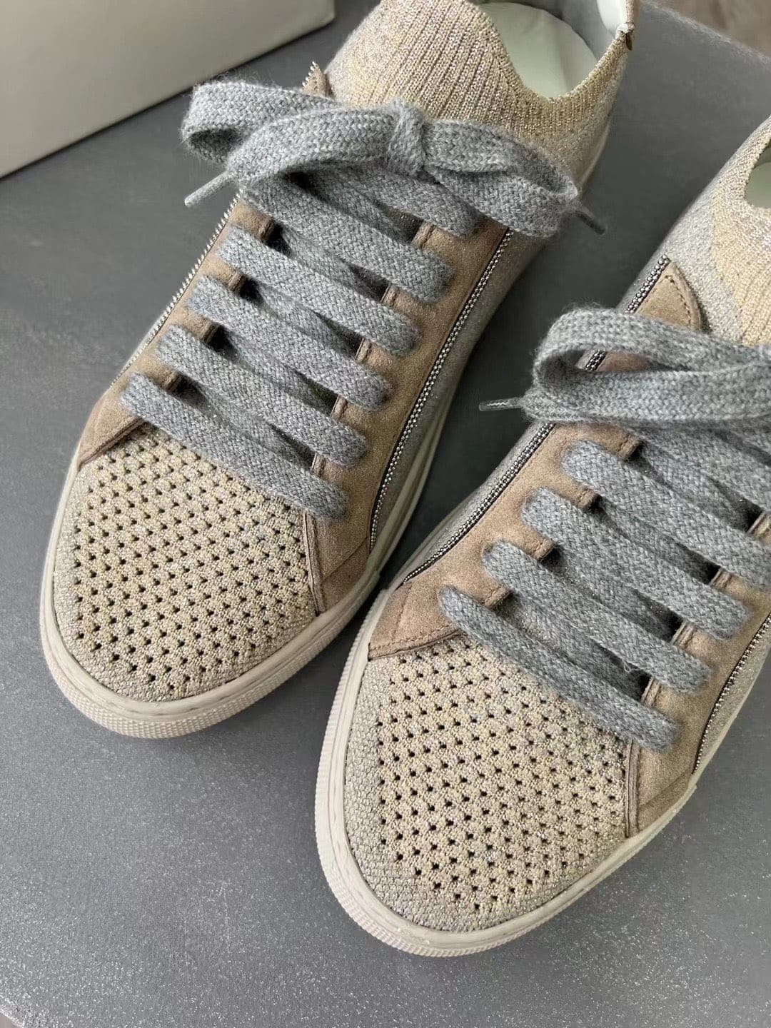 GIÀY BRUNELLO CUCINELLI SNEAKERS LOW TOP SHOES AAA DỆT KIM