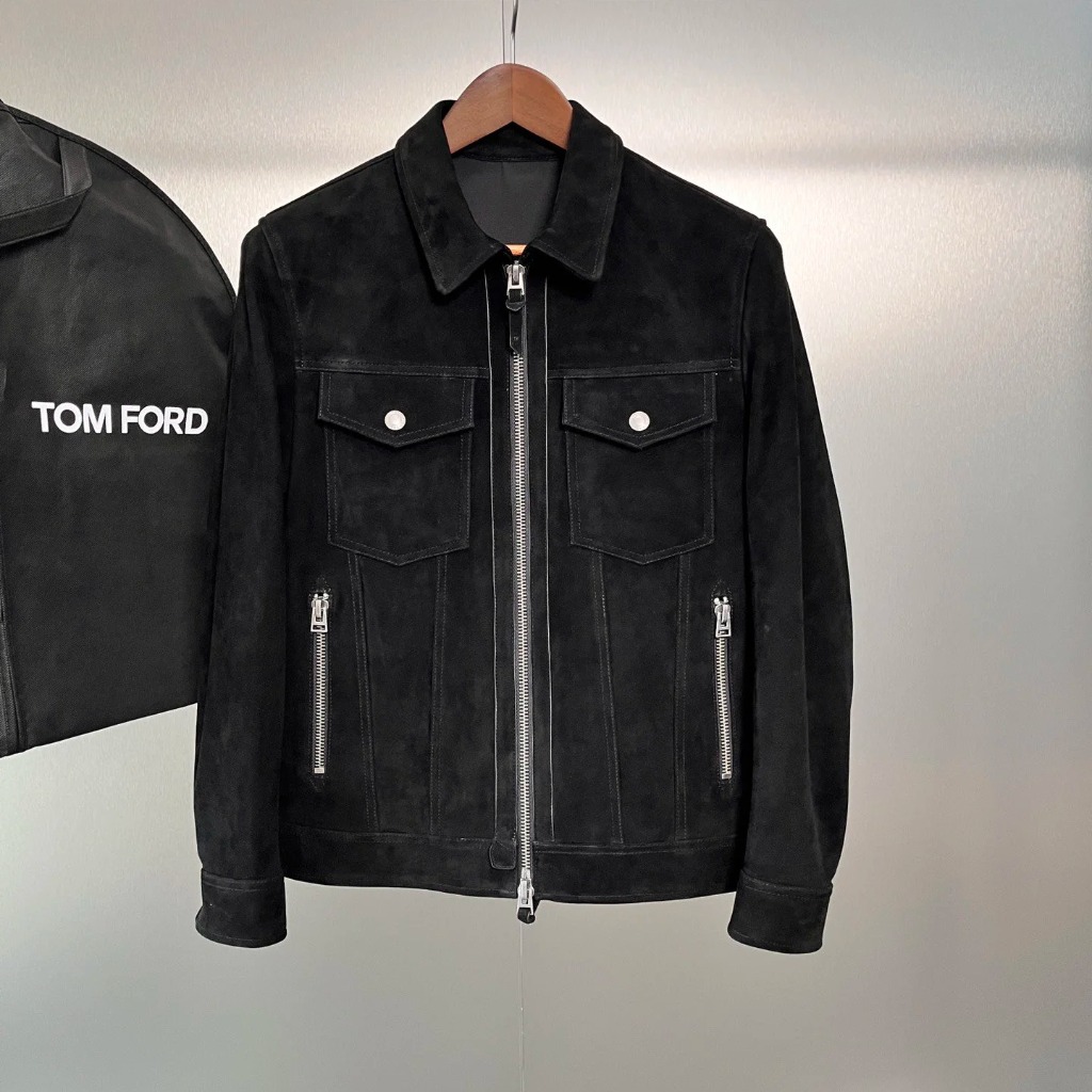 ÁO TOM FORD SUEDE LEATHER JACKET