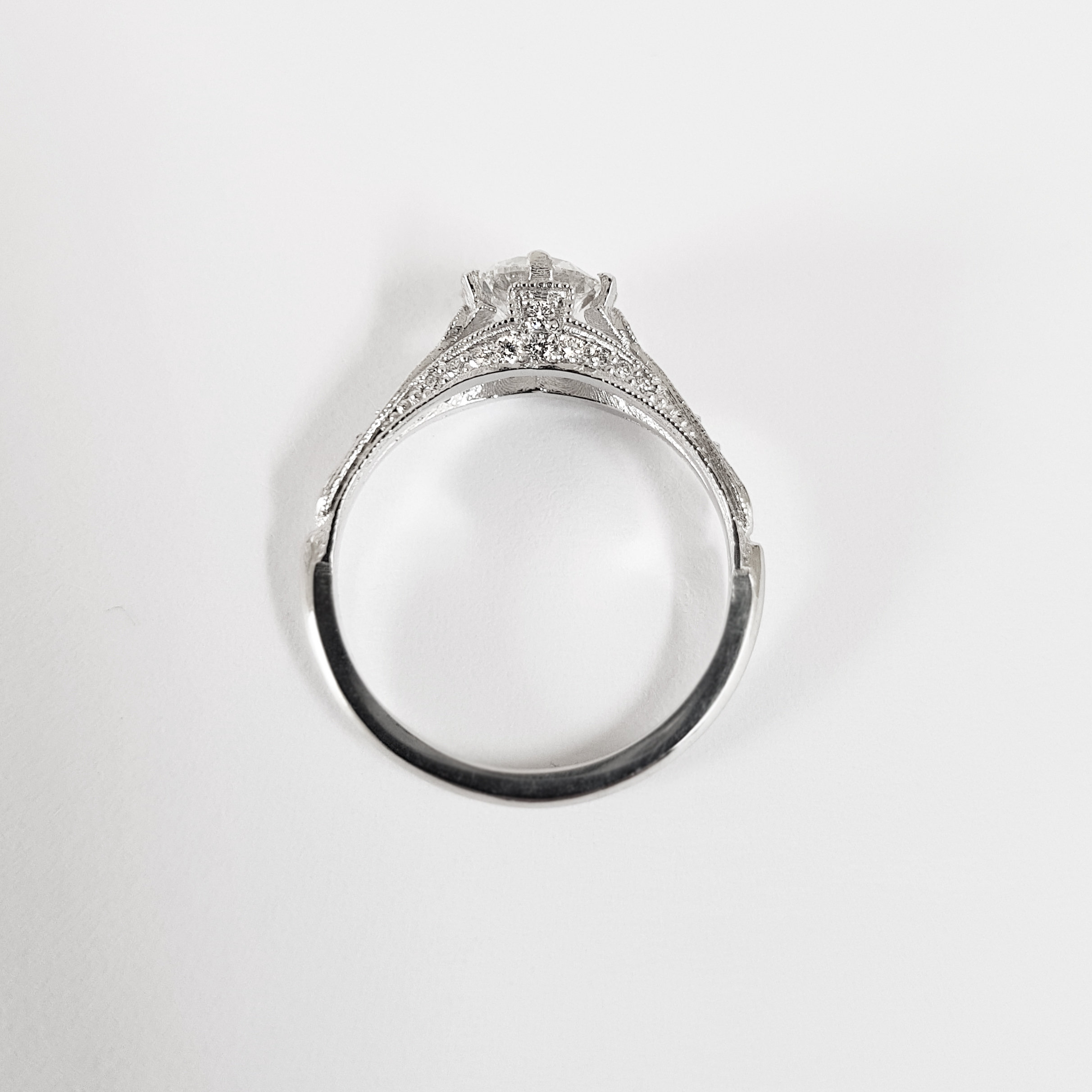 WHITE/ROSE/YELLOW GOLD OR PLATINUM ENGAGEMENT RING