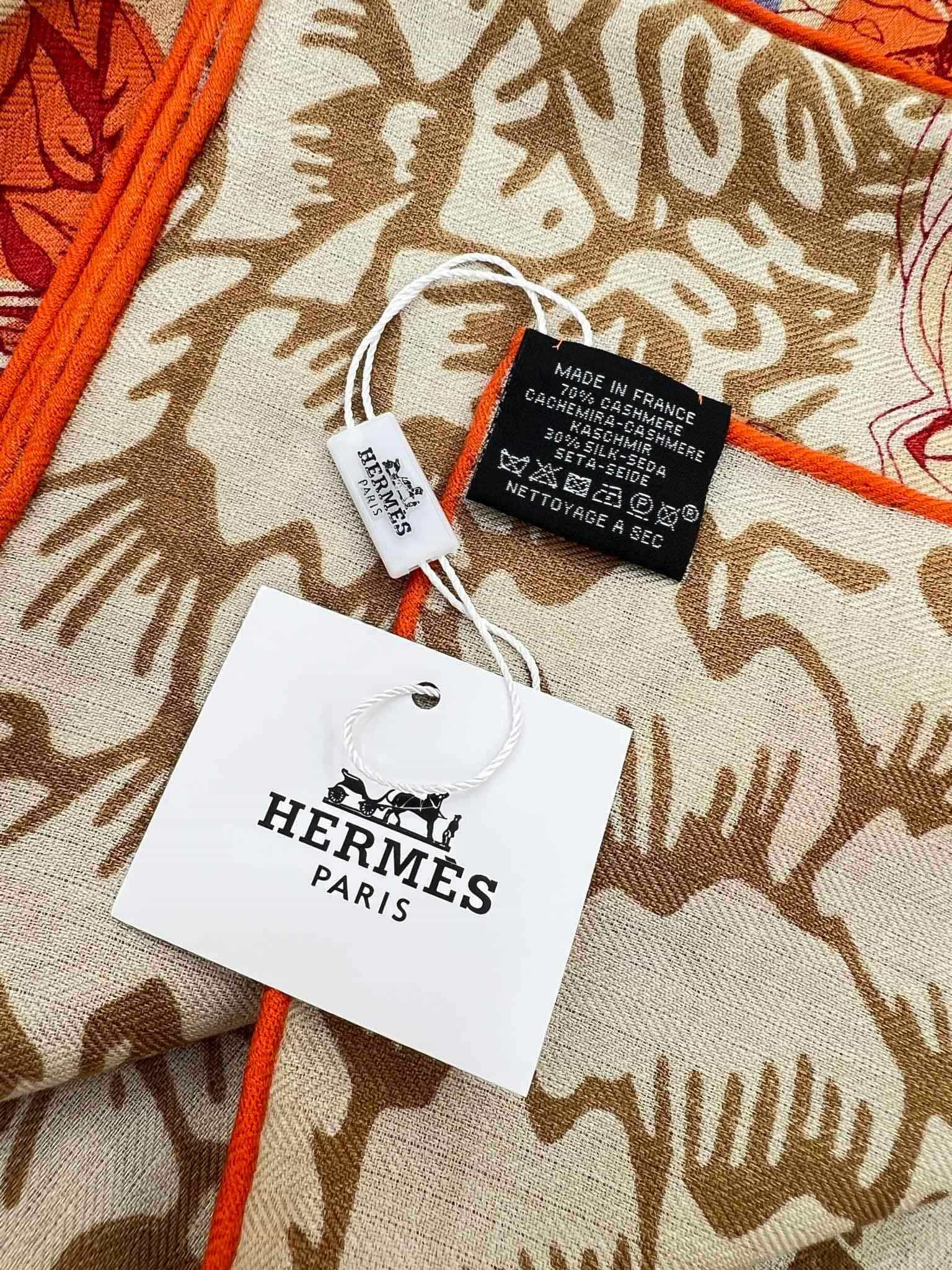 KHĂN HERMES cashmere scarf