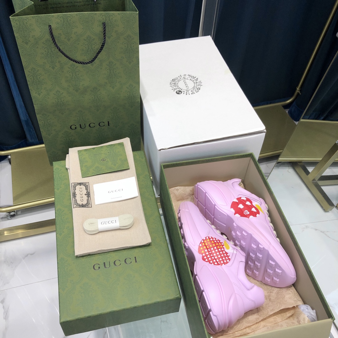 GIÀY GUCCI RHYTON GG ITALIA SNEAKERS SHOES UNISEX