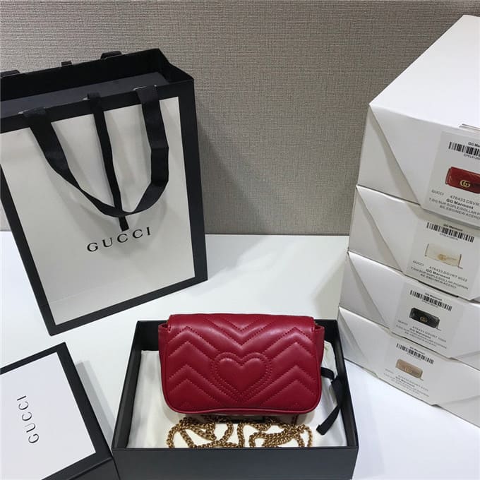 TÚI Gucci GG marmont super mini bag red Top Quality
