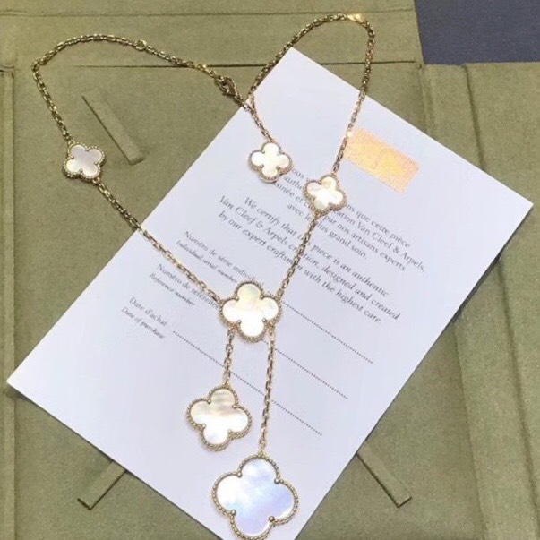 DÂY CHUYỀN VAN CLEEF & ARPELS ALHAMBRA M.O.P GOLD 18K YELLOW GOLD