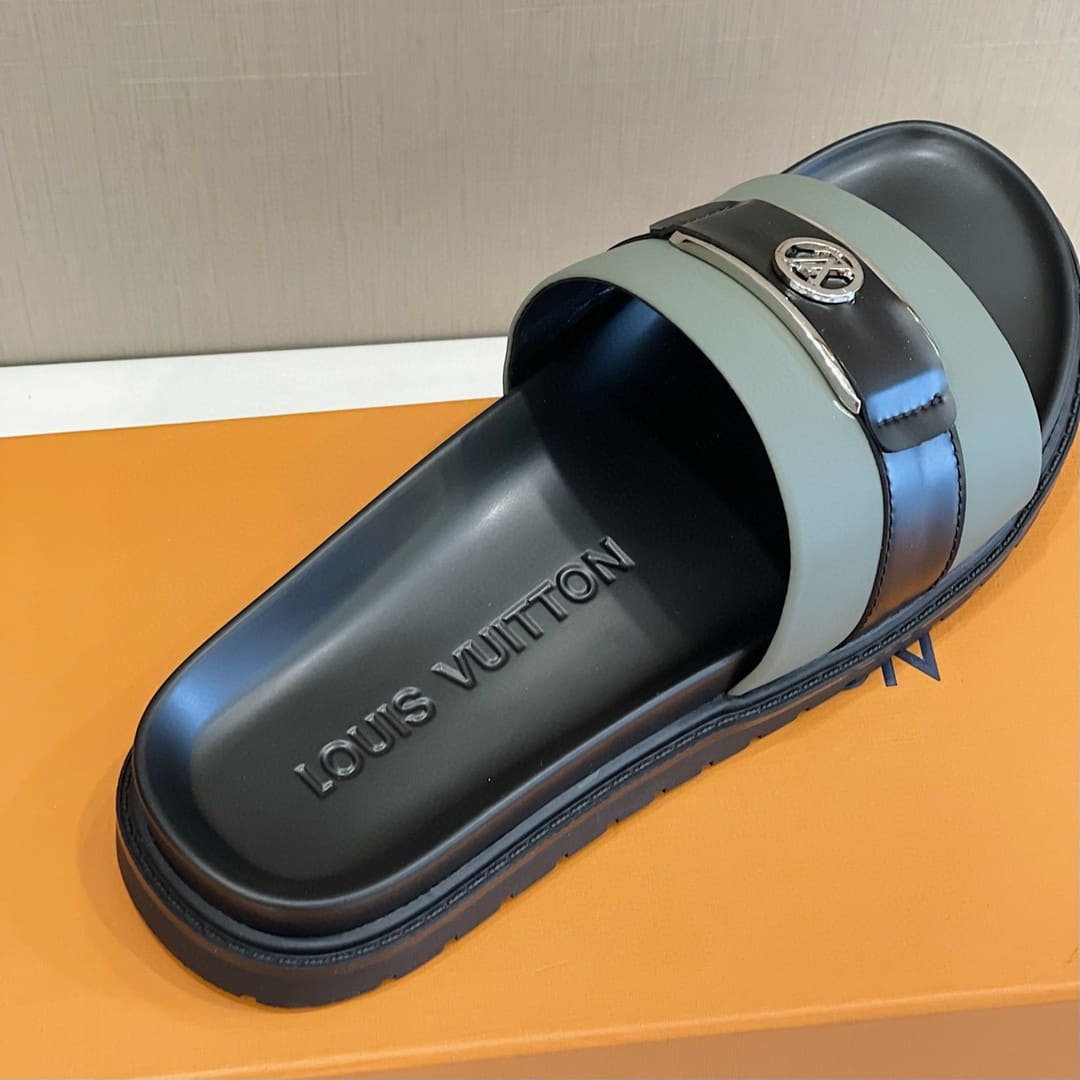 DÉP LOUIS VUITTON LV CIRCLE LOGO SANDAL AAA
