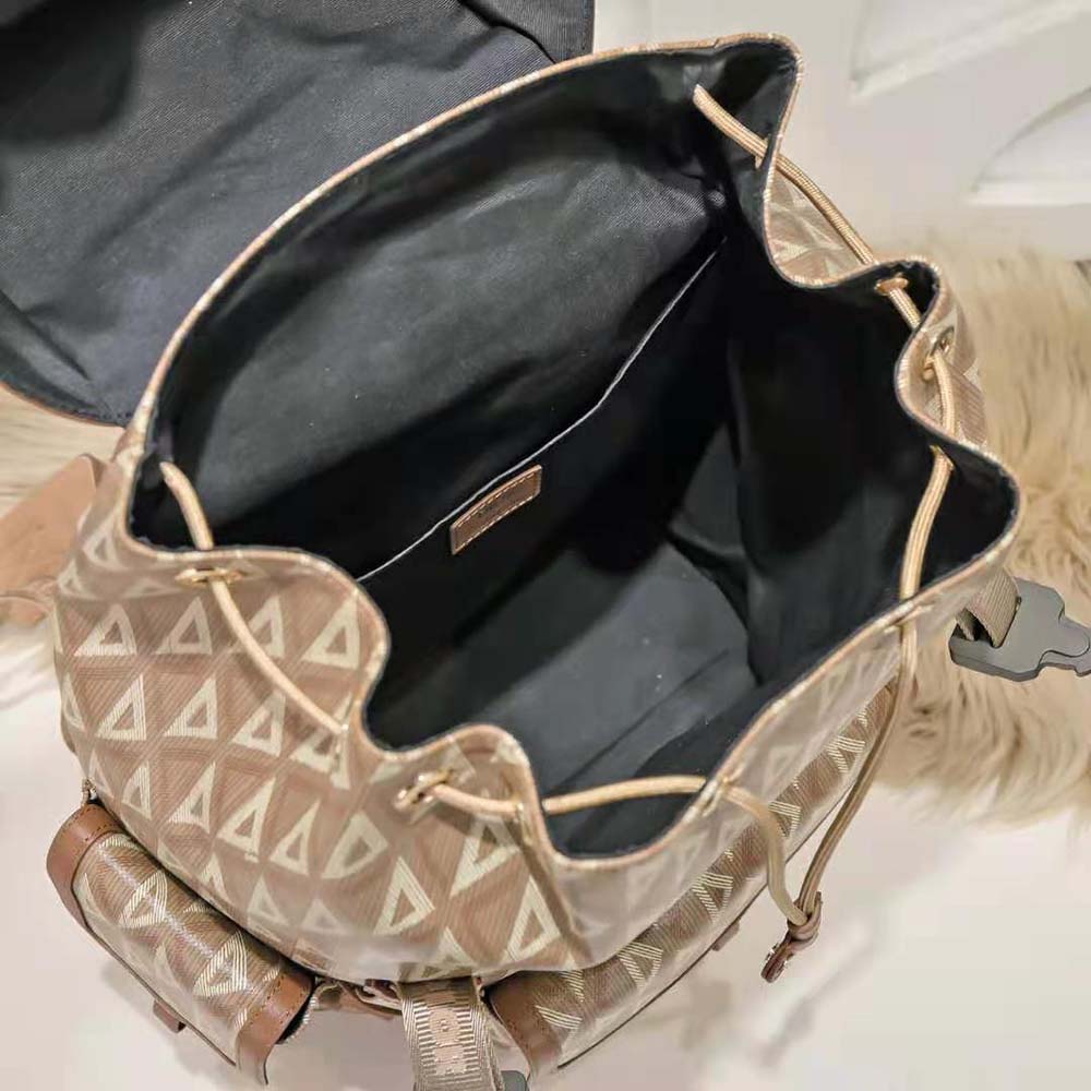 BALO DIOR Hit the Road Backpack Coffee CD Diamond Canvas