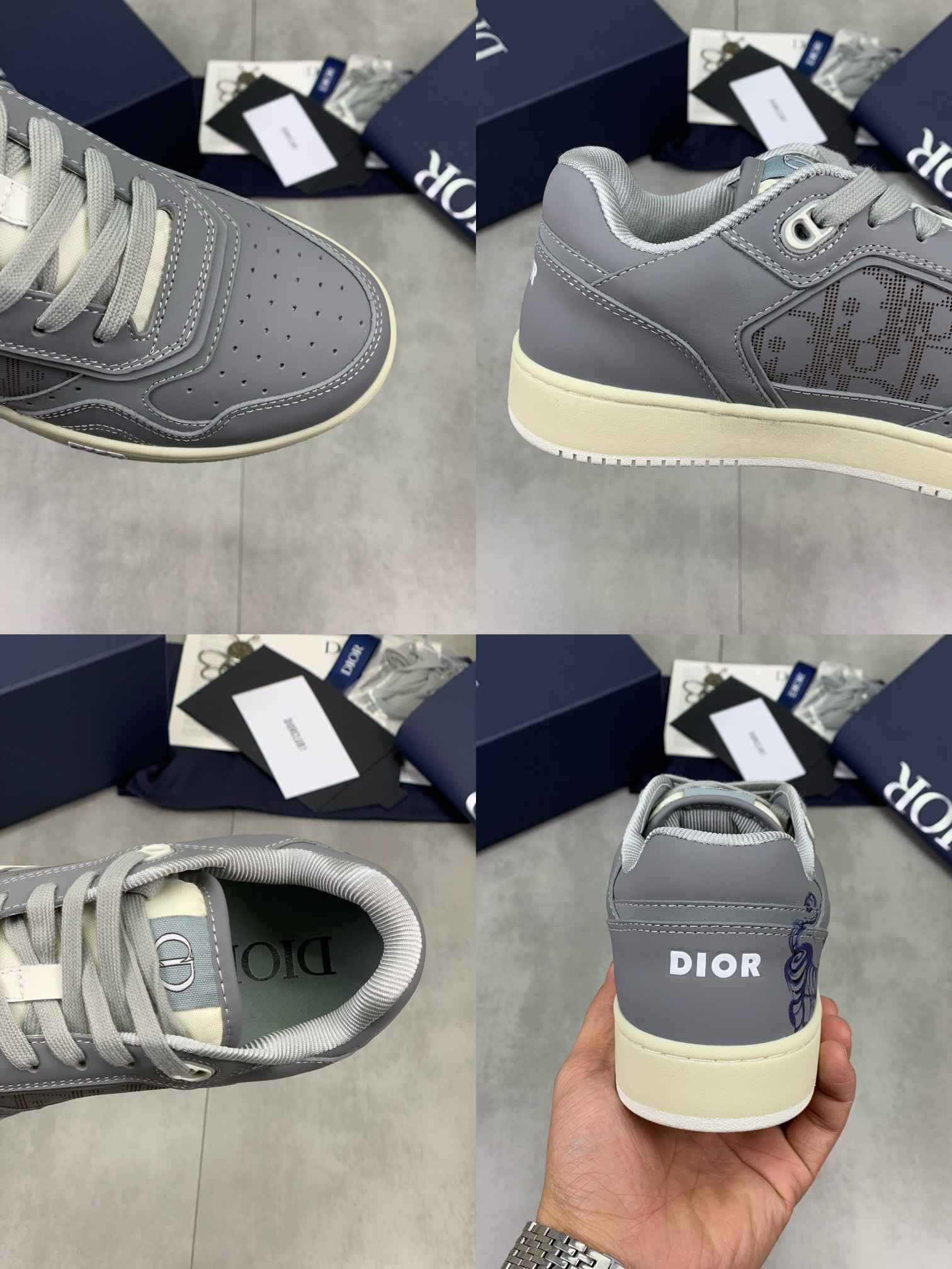 GIÀY CHRISTIAN DIOR LEATHER SNEAKER SHOES AAA