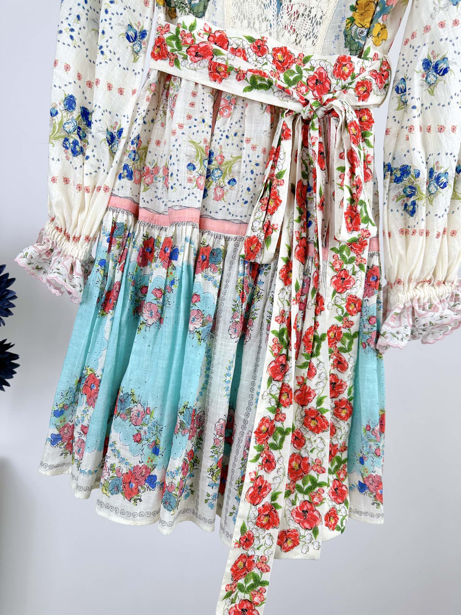 VÁY ZIMMERMANN Flower Mid Vintage Dress