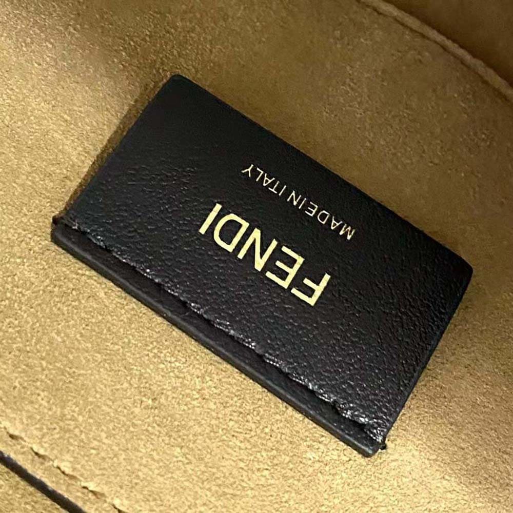 TÚI FENDI  Moonlight Hand-Stitched Leather Satchel Bag-White