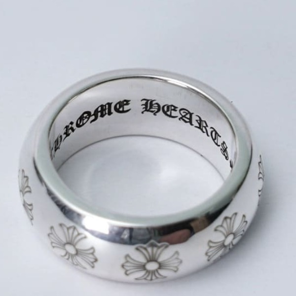 NHẪN CHROME HEARTS HOA VĂN KHẮC CHỮ THẬP Bạc S925