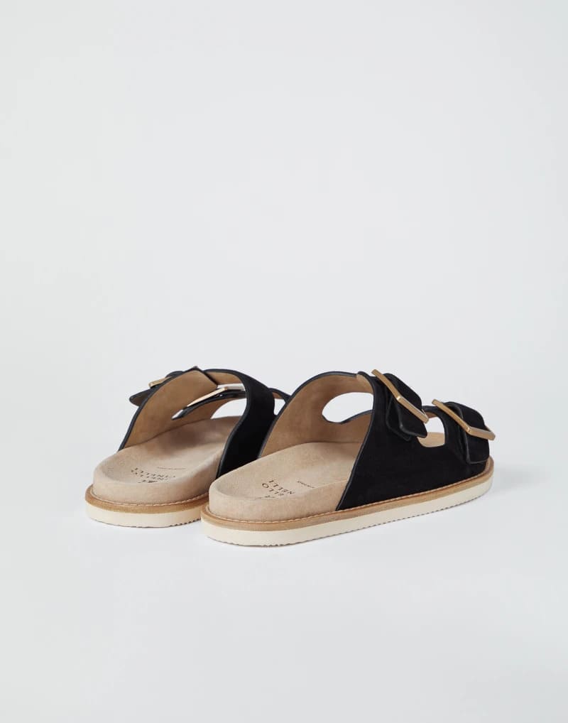 DÉP SLIDE BRUNELLO CUCINELLI SUEDE SHOES AAA DA LỘN