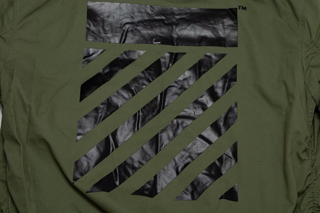 ÁO OFF-WHITE AIR FORCE GREEN WASH DENIM JACKET