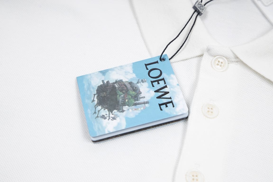 ÁO LOEWE POLO SHIRT MÀU TRẮNG UNISEX