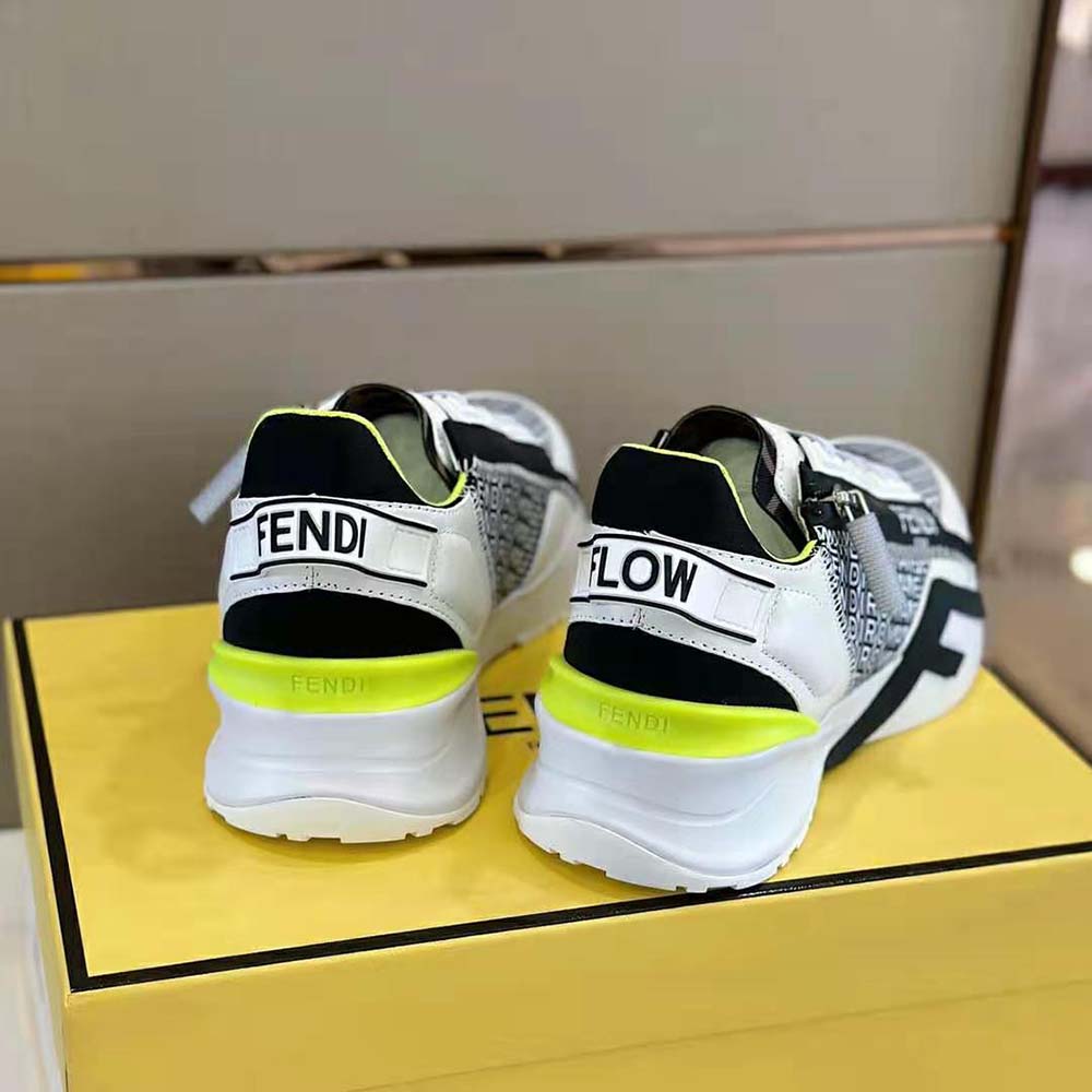 GIÀY Fendi Flow White Nylon Fendi by Marc Jacobs Running Sneakers