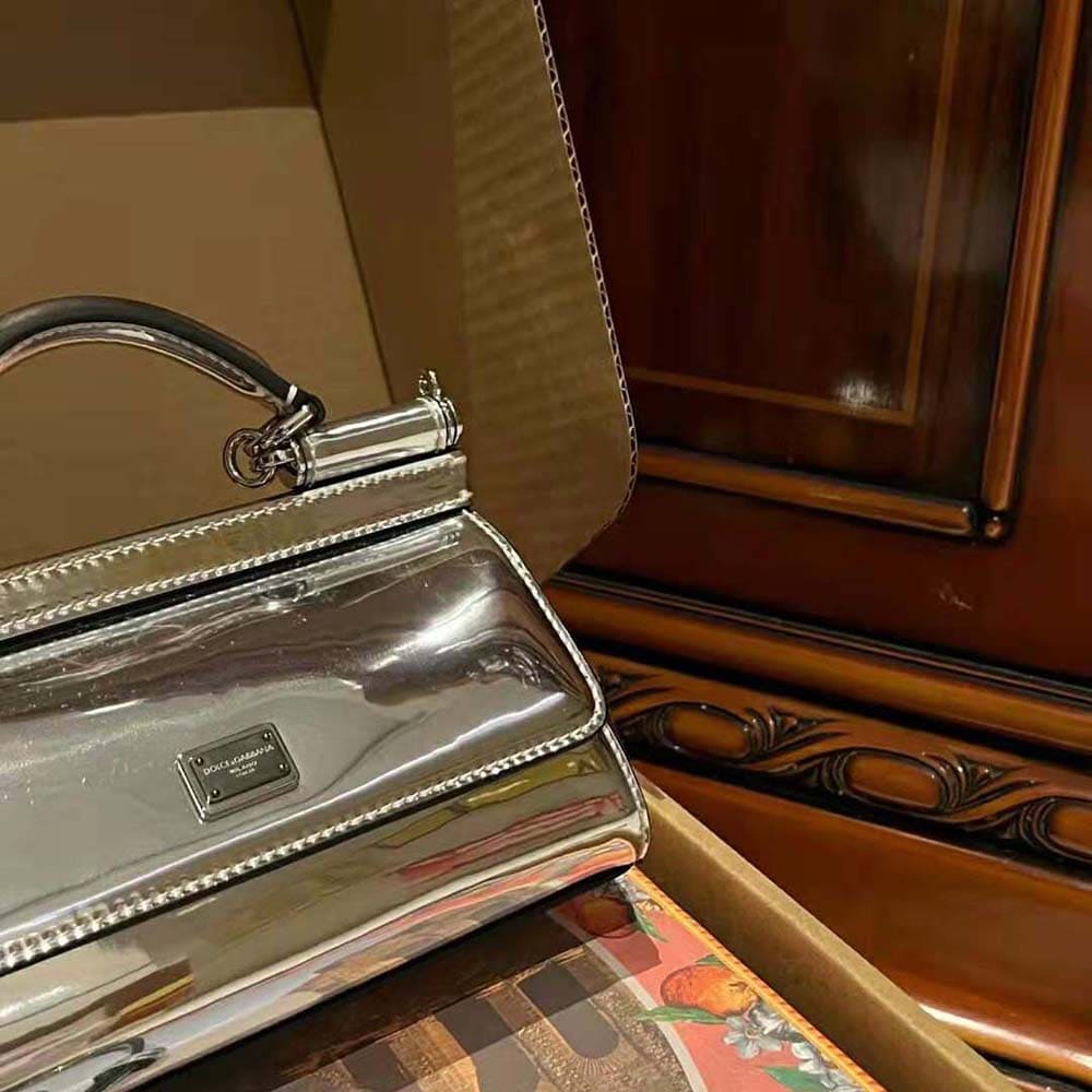 TÚI Dolce Gabbana D&G Women Small Sicily Handbag-Silver