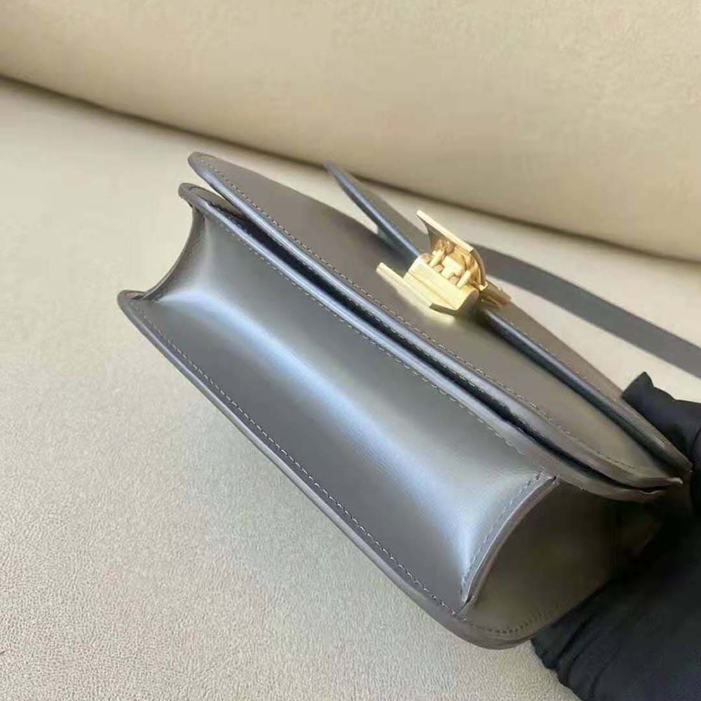 TÚI Celine Women Teen Classic Bag in Box Calfskin-Silver