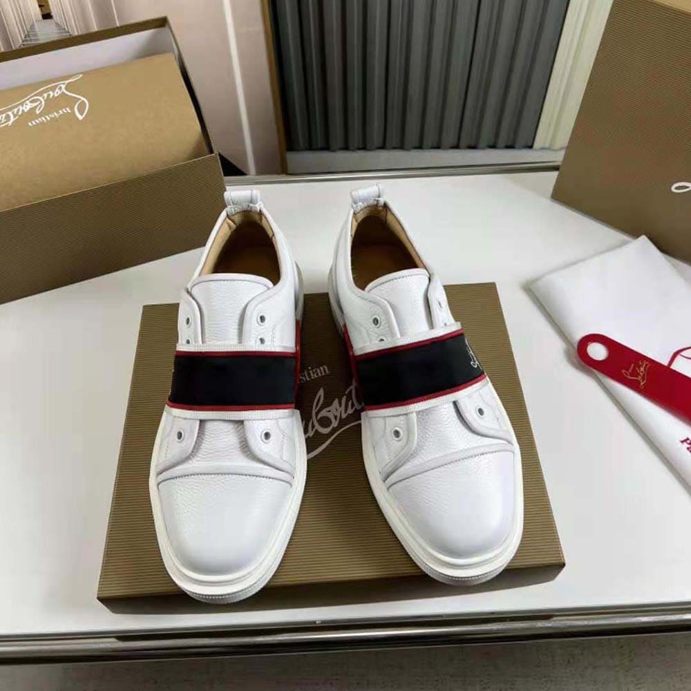 GIÀY CHRISTIAN LOUBOUTIN Men Adolescenza Sneakers-White TOP QUALITY SHOES AAA
