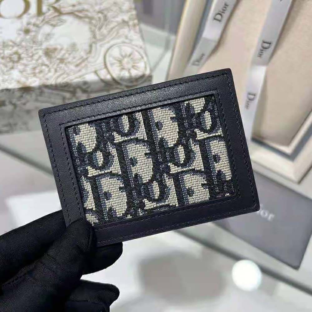 TÚI Dior Unisex Diortravel Travel Kit Blue Dior Oblique Jacquard